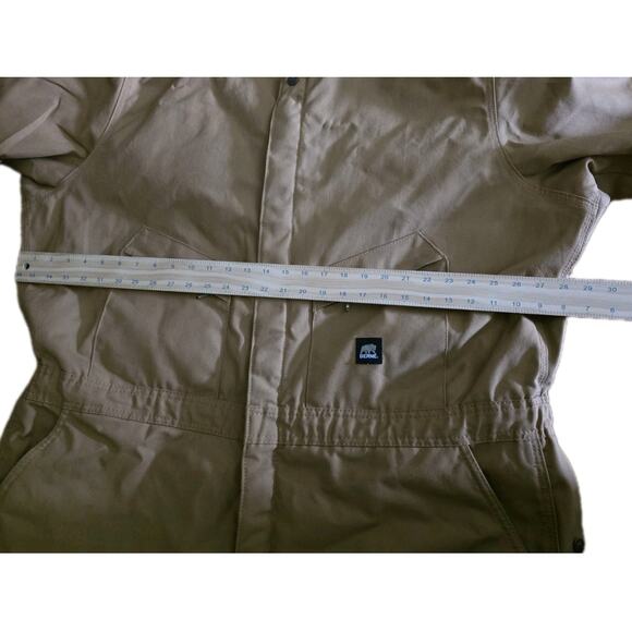 Berne Men’s Duck Insulated Coveralls Size 3XL Tan 56-58 Chest 1417BD Quilted - Picture 13 of 15